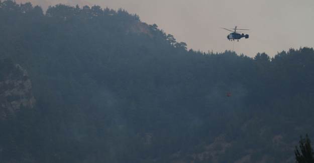 Adana'daki Orman Yangınına Havadan Müdahale