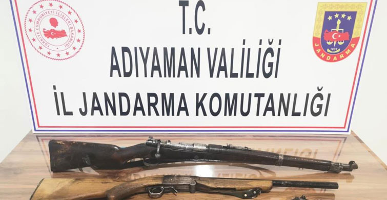 Adıyaman’da Jandarma Tarafından Ruhsatsız Silah Yakalandı