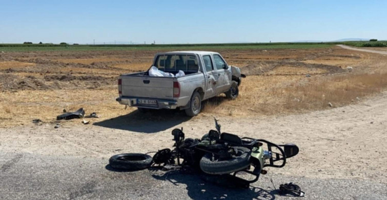 Adıyaman'da korkunç kaza! Kamyonet ile motosikletin çarpışması sonucu köy korucusu hayatını kaybetti