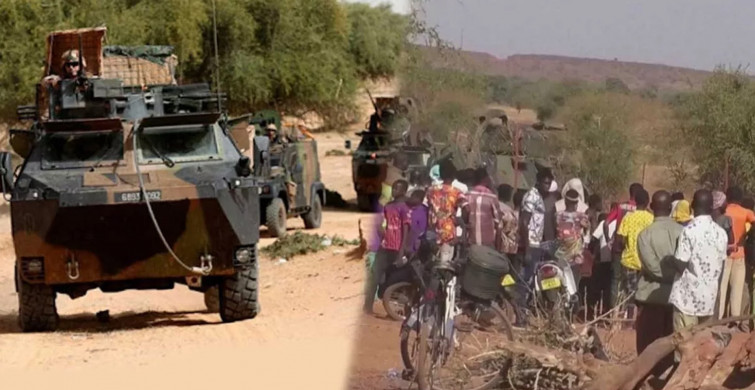 Afrika Karıştı: Fransa Karşıtı Eylem Yapanlar Askeri Konvoyun Önünü Kesti