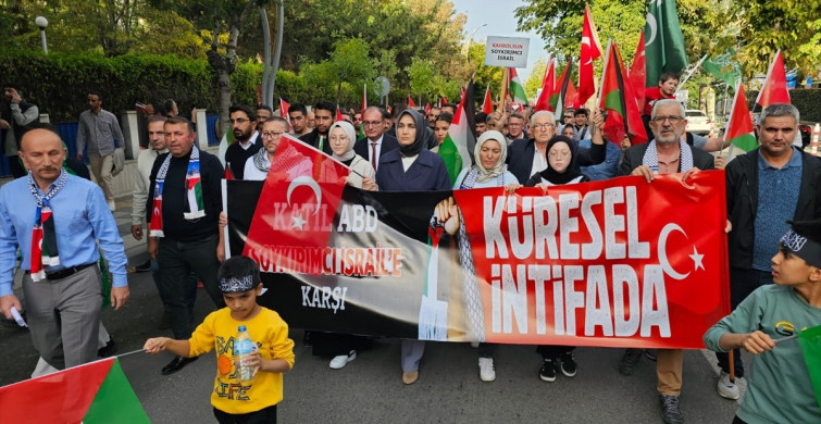 Afyonkarahisar ve Aksaray'da Filistin İçin Yürüyüş Düzenlendi