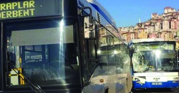 Ankara'da İki Belediye Otobüsü Çarpıştı; 5 Kişi Yaralandı