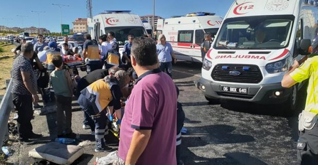 Ankara'da Korkutan Kaza: 16 Yaralı