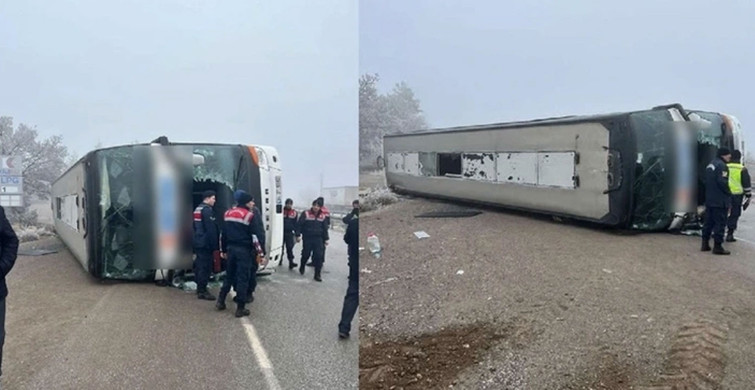 Ankara'da yolcu otobüsü kaza yaptı! Çok sayıda yaralı var