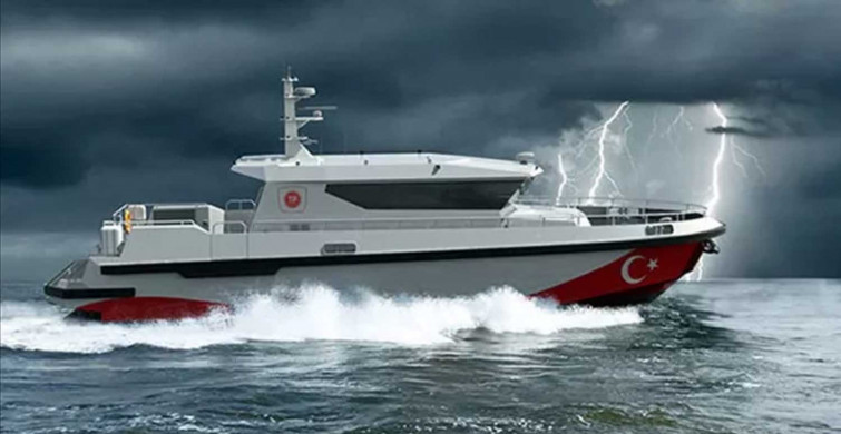 Antalya'da doğalgaz arayan gemiler için özel olarak botlar üretildi