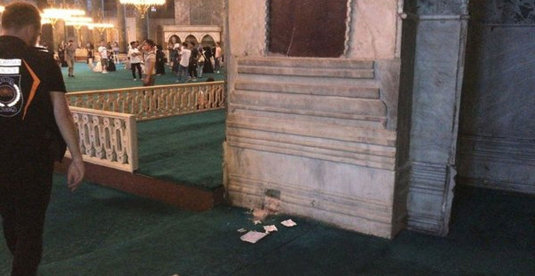 Ayasofya Camii’nden Çıkan Gizemli Kağıt Ekipleri Harekete Geçirdi