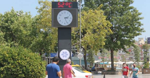 Aydın'da Sıcaklık 52'yi Gösterdi