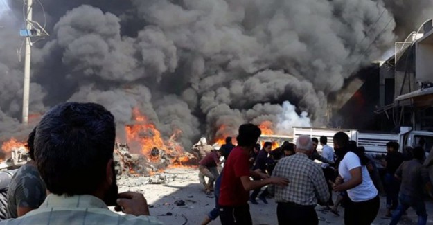 Azez'de Feci Patlama! Çok Sayıda Ölü Ve Yaralı Var