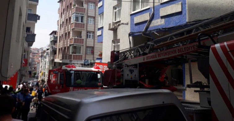 Bahçelievler'de Bir Binada Yangın Meydana Geldi