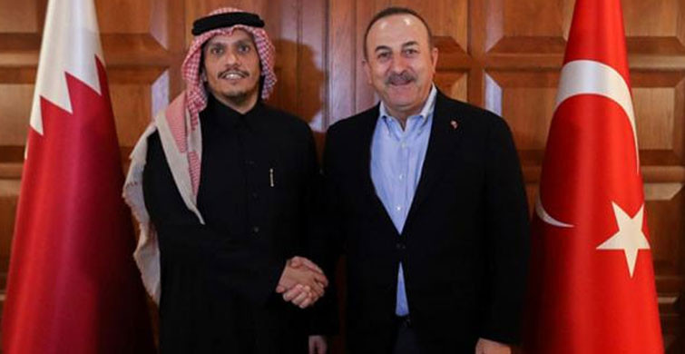 Bakan Çavuşoğlu, Katar Dışişleri Bakanı Al Sani İle Görüştü