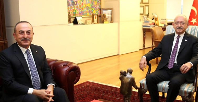 Bakan Çavuşoğlu, Kılıçdaroğlu ile Libya Tezkeresini Görüştü