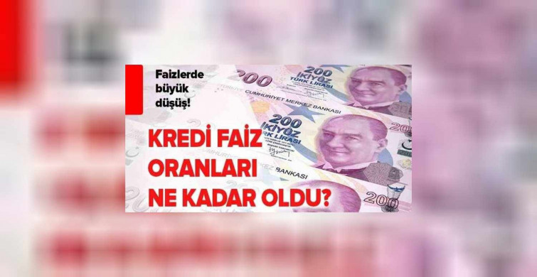 Banka kredi faiz oranların büyük düşüş yaşandı! Kredi çekeceklerin dikkatine bu fırsatı kaçırmayın! Bankaların güncel faiz oranları Nisan 2022