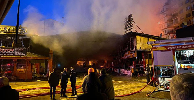 Başkent Ankara’da Yangın Meydana Geldi