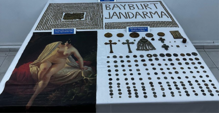 Bayburt'ta Picasso tablosu ele geçirildi