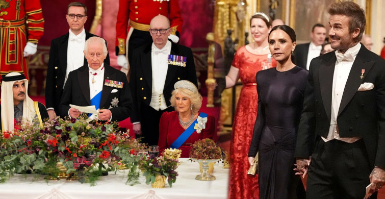 Beckham çifti 25. evlilik yıl dönümünlerini  Buckingham Sarayı’nda kutladı