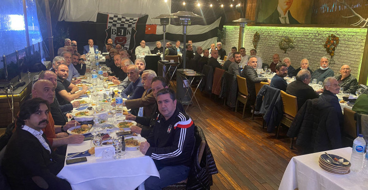 Beşiktaş camiasının ileri gelenleri iftar yemeğinde buluşarak Giresunspor maçını takip etti