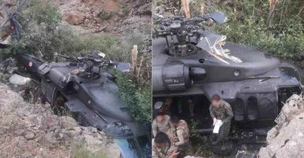 Bingöl'de Türk Askerini Taşırken Arızalanan Helikopter Korku Dolu Anlar Yaşattı