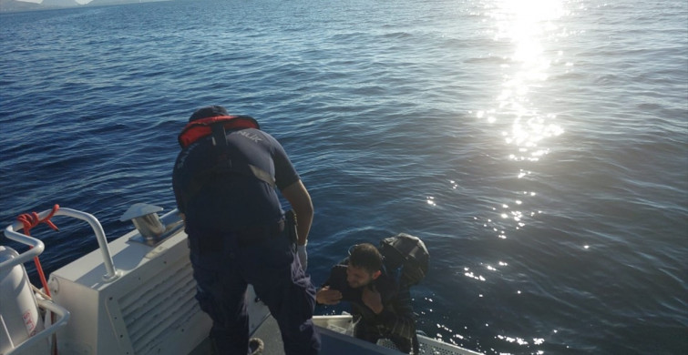 Bodrum'da Yüzerek Yurt Dışına Geçmek İsteyen Göçmen Yakalandı