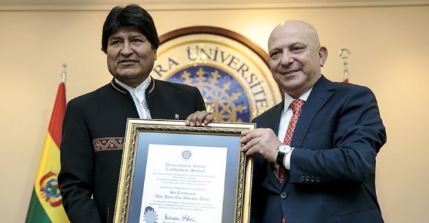 Bolivya Devlet Başkanı Morales'e Dostluk Payesi Beratı Verildi