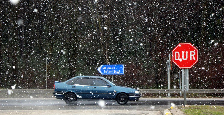 Bolu Dağı'na Öngörülen Kar Yağışı Geldi