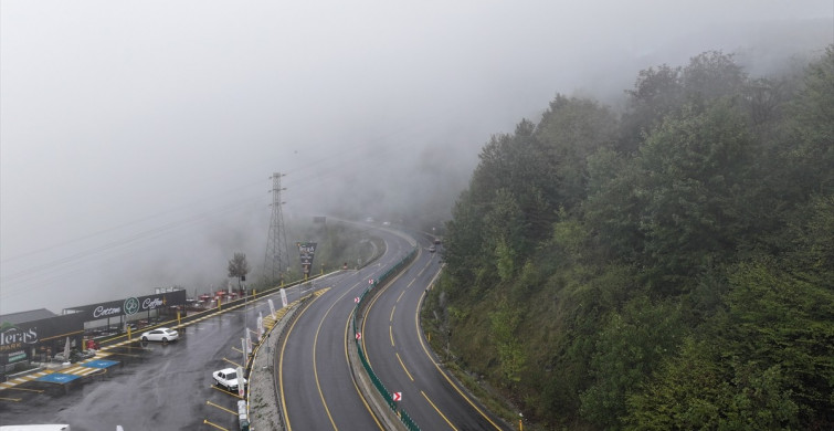 Bolu Dağı'nda Kar ve Sis Etkili