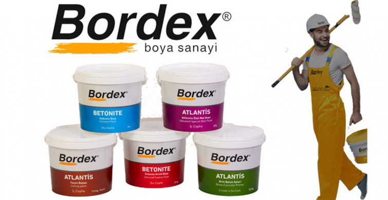 Bordex dekoratif boya üretiminde liderliğini koruyor!