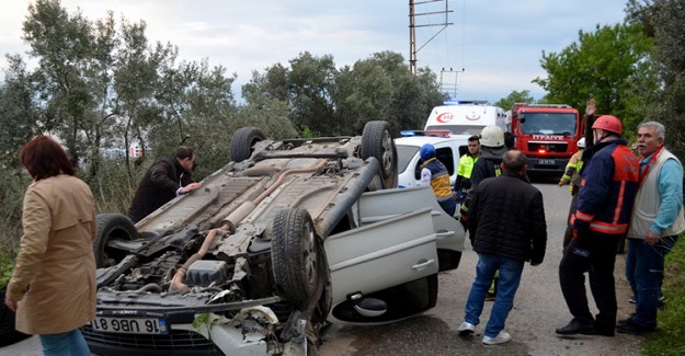 Bursa'da Araç Takla Attı: 4 Yaralı