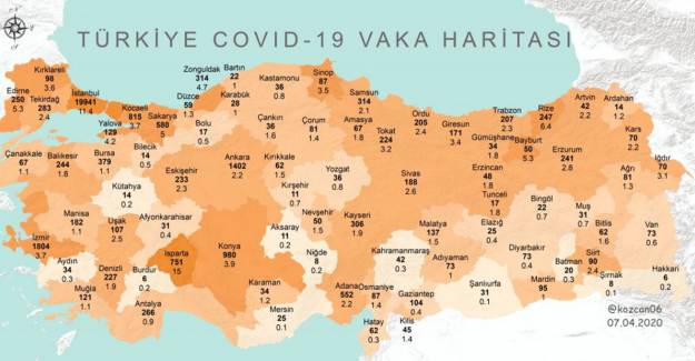 Covid-19 Haritası