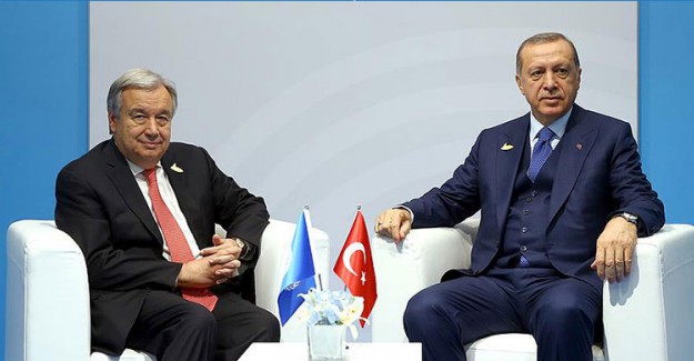 Cumhurbaşkanı Erdoğan BM Genel Sekreteri İle Görüştü