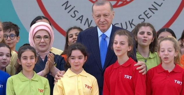 Cumhurbaşkanı Erdoğan çocuklarla buluştu: Bu Millet Bahçesi'ni açarken bugünleri hayal ettim!