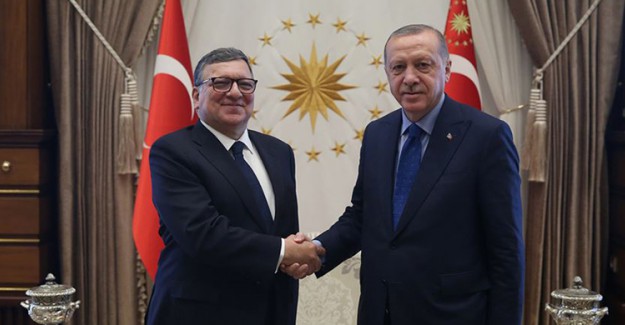 Cumhurbaşkanı Erdoğan eski AB Komisyonu Başkanı Barroso'yu Kabul Etti