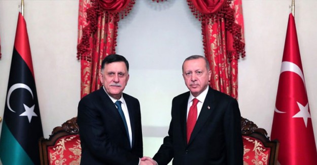 Cumhurbaşkanı Erdoğan, Fayez Al Sarraj'ı Kabul Etti