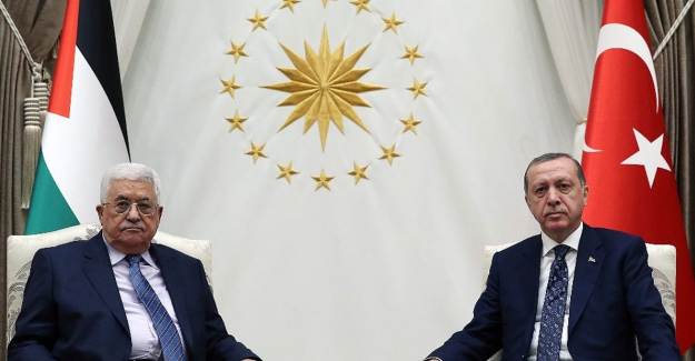 Cumhurbaşkanı Erdoğan Filistin Devlet Başkanı ile Görüştü