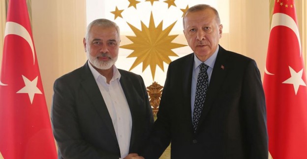 Cumhurbaşkanı Erdoğan, Hamas Siyasi Büro Başkanı Heniyye'yi Kabul Etti