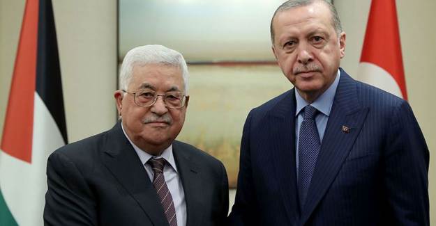 Cumhurbaşkanı Erdoğan İle Filistin Devlet Başkanı Abbas Telefonda Görüştü