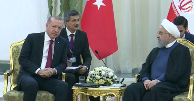 Cumhurbaşkanı Erdoğan ile İran Lideri Ruhani Arasında Görüşme Başladı