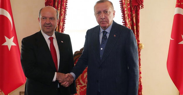 Cumhurbaşkanı Erdoğan KKTC Başbakanı Ersin Tatar'ı Kabul Etti