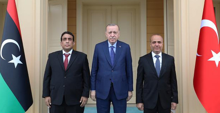 Cumhurbaşkanı Erdoğan, Libya Başkanlık Konseyi Başkanı Menfi'yi Ağırladı