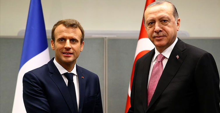 Cumhurbaşkanı Erdoğan, Macron'la Görüştü