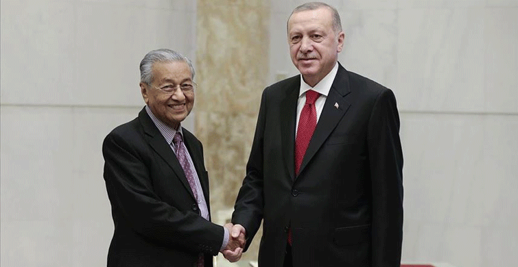 Cumhurbaşkanı Erdoğan Malezya Başbakanı Mahathir ile Görüştü