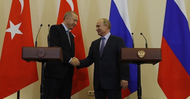 Cumhurbaşkanı Erdoğan, Mevkidaşı Putin ile Görüştü