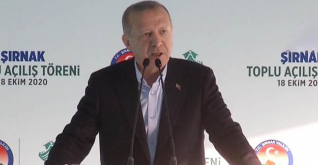 Cumhurbaşkanı Erdoğan Şırnak'ta Açılış Törenine Katıldı