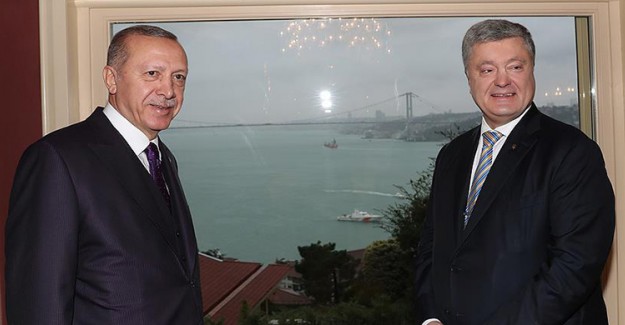 Cumhurbaşkanı Erdoğan Ukrayna Devlet Başkanı ile Görüştü