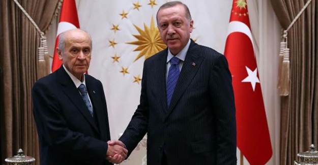 Cumhurbaşkanı Erdoğan ve Bahçeli Bir Araya Geldi