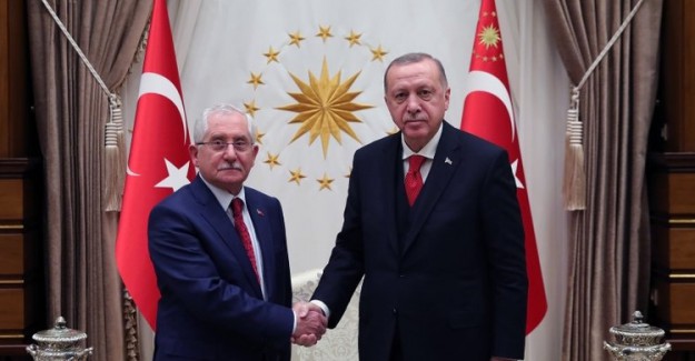 Cumhurbaşkanı Erdoğan, YSK Başkanı Sadi Güven'i Kabul Etti