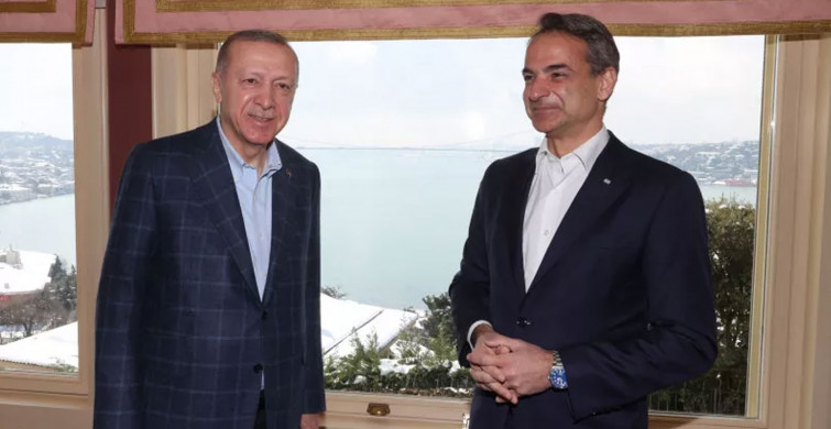 Cumhurbaşkanı Recep Tayyip Erdoğan ile Yunanistan Başbakanı Miçotakis Görüşüyor!