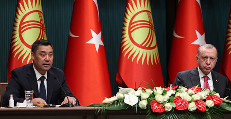 Cumhurbaşkanı Recep Tayyip Erdoğan, Kırgız Cumhuriyeti Cumhurbaşkanı Sadır Caparov İle Basın Toplantısı Gerçekleştirdi