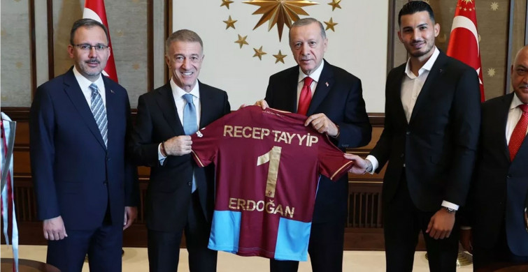 Cumhurbaşkanı Recep Tayyip Erdoğan, Trabzonspor yönetimini kabul etti!