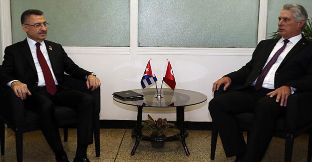 Cumhurbaşkanı Yardımcısı Fuat Oktay Küba Devlet Başkanı ile Görüştü