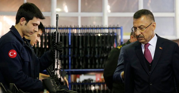 Cumhurbaşkanı Yardımcısı Fuat Oktay Milli Piyade Tüfeği İle Atış Yaptı